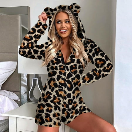 SBYOJLPB Womens Pants Clearance Women Long Sleeve Hooded Jumpsuit Pajamas Casual Winter Warm Rompe Sleepwear Rollbacks
SBYOJLPB Womens Pants Clearance Women Long Sleeve Hooded Jumpsuit Pajamas Casual Winter Warm Rompe Sleepwear Rollbacks