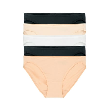 Felina Smooth Low Rise Bikini Panties - Seamless Underwear for Women Panties for Women (5-Pack) (Black White Bare X-Large)
Felina Smooth Low Rise Bikini Panties - Seamless Underwear for Women Panties for Women (5-Pack) (Black White Bare X-Large)