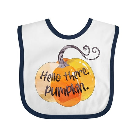 Inktastic Fall Hello There Pumpkin Gift Baby Boy or Baby Girl Bib