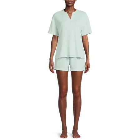 Lissome Women s and Women s Plus Waffle Short Sleeve Tee and Shorts Sleep Set 2-Piece
Lissome Women s and Women s Plus Waffle Short Sleeve Tee and Shorts Sleep Set 2-Piece