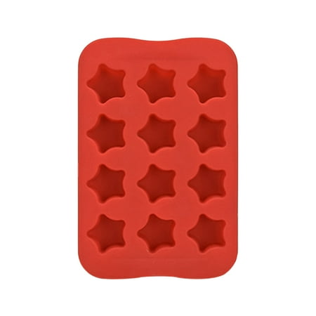 DIY 12 Cavities Ice Cube Tray Star Shaped Ice Making Mold Chocolate Mould Kitchen Accessories (Red)
DIY 12 Cavities Ice Cube Tray Star Shaped Ice Making Mold Chocolate Mould Kitchen Accessories (Red)