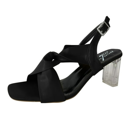 Women Shoes Summer Fashion Crystal Block Heel Sandals Cross Strap Buckle High Heel Sandals Pu high heels for Women Black
Women Shoes Summer Fashion Crystal Block Heel Sandals Cross Strap Buckle High Heel Sandals Pu high heels for Women Black