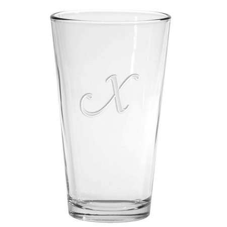Culver Monogram 16 oz Etched Pint Glass (Set of 4)
