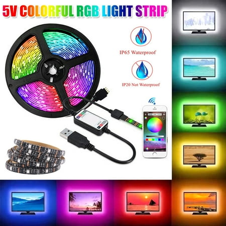 DIY Light TV PC Dream Screen USB LED Strip Tape Screen Backlight LED Strip Lights Kits with APP length : 5m Not Waterproof power : 60 Lamp Beads
DIY Light TV PC Dream Screen USB LED Strip Tape Screen Backlight LED Strip Lights Kits with APP length : 5m Not Waterproof power : 60 Lamp Beads