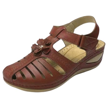 Wedge Sandals for Women Comfortable Summer Athletic Flat Shoes