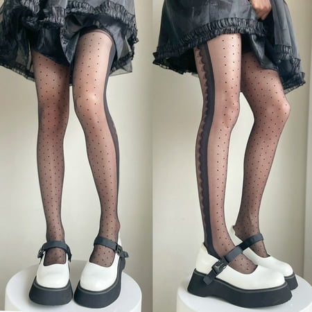 Socks KKCXFJX Wave Point Eyelash Lace Silk Stockings Pantyhose Thin Personalized Versatile Socks Women 
Socks KKCXFJX Wave Point Eyelash Lace Silk Stockings Pantyhose Thin Personalized Versatile Socks Women