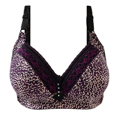 Fsqjgq Leopard Print Lace Bras for Women New Large Size Deep Cup Bralette Gathered Push Up Anti Sagging Bra No Steel Ring Lingerie Purple 40
Fsqjgq Leopard Print Lace Bras for Women New Large Size Deep Cup Bralette Gathered Push Up Anti Sagging Bra No Steel Ring Lingerie Purple 40