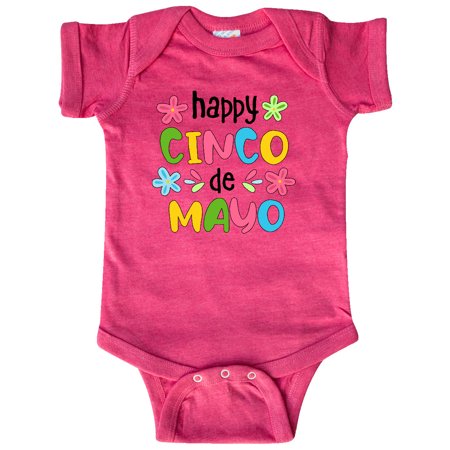 Inktastic Happy Cinco de Mayo Colorful Flowers Gift Baby Boy or Baby Girl Bodysuit 
Inktastic Happy Cinco de Mayo Colorful Flowers Gift Baby Boy or Baby Girl Bodysuit