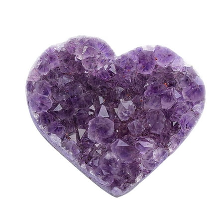 NUOLUX Miniature Natural Crystal Stone Home Heart Shaped Adorn Collective Stone