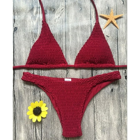 Raeneomay Sexy swimsuit for Women Sales Clearance Sexy Pleated Bikini Solid Swimwear Push Up Swimsuit Off Shoulder Biquini
Raeneomay Sexy swimsuit for Women Sales Clearance Sexy Pleated Bikini Solid Swimwear Push Up Swimsuit Off Shoulder Biquini