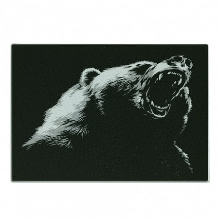 Bear Cutting Board Sketch Line Style Roaring Carnivore Fur and Fangs Aggressive Predator Fauna Decorative Tempered Glass Cutting and Serving Board Small Size Charcoal Grey White by Ambesonne
Bear Cutting Board Sketch Line Style Roaring Carnivore Fur and Fangs Aggressive Predator Fauna Decorative Tempered Glass Cutting and Serving Board Small Size Charcoal Grey White by Ambesonne