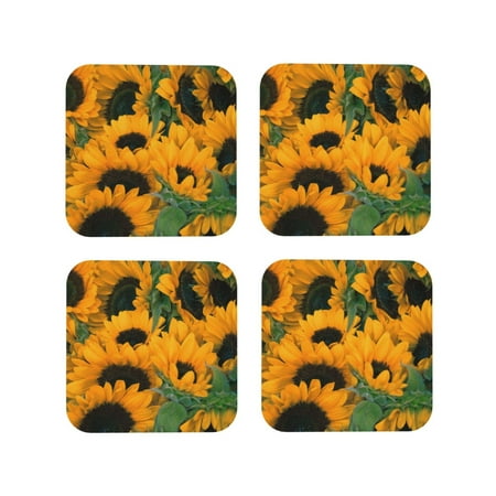 Leather Coasters with Heat-resistant for Drinks Sunflowers 7 Cup Coasters Cup Pad Mat for Tabletop Protection Coffee Table Office Desk and Housewarming Gift
Leather Coasters with Heat-resistant for Drinks Sunflowers 7 Cup Coasters Cup Pad Mat for Tabletop Protection Coffee Table Office Desk and Housewarming Gift