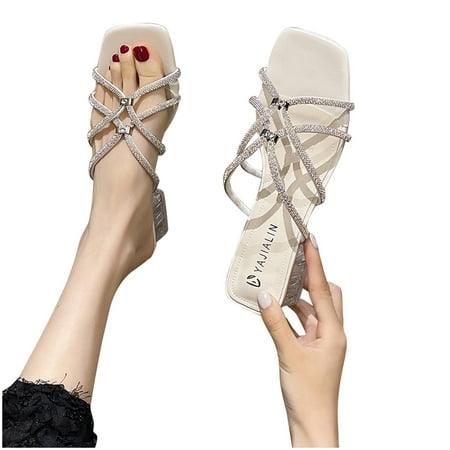 Rhinestone Slide Sandals Women Girls Dressy Low Wedge Sandal Summer Beach Cute Slip on Slippers Boho Glitter Open Toe Flat Sandals
Rhinestone Slide Sandals Women Girls Dressy Low Wedge Sandal Summer Beach Cute Slip on Slippers Boho Glitter Open Toe Flat Sandals