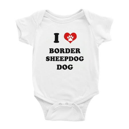 I Heart Border Sheepdog Dog Funny Baby Jumpsuits Newborn Clothes (White 6-12 Months)
I Heart Border Sheepdog Dog Funny Baby Jumpsuits Newborn Clothes (White 6-12 Months)