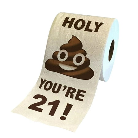 Niovtt Poop Face Toilet Paper Sandalwood Flavor Present Party Decorations (21)