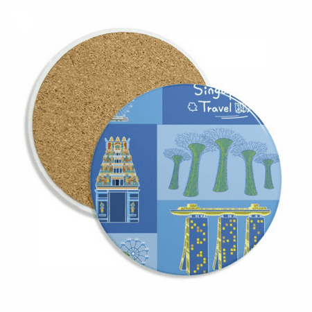 Singapore Travel Landmark Coaster Cup Mug Tabletop Protection Absorbent Stone
Singapore Travel Landmark Coaster Cup Mug Tabletop Protection Absorbent Stone