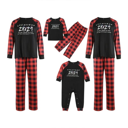 Sunisery Matching Family Christmas Pajamas Sets PJ s Plaids Printed Tops with Plaid Pants Homewear Sleepwear Red 9-12 Months
Sunisery Matching Family Christmas Pajamas Sets PJ s Plaids Printed Tops with Plaid Pants Homewear Sleepwear Red 9-12 Months