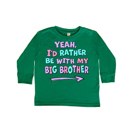 Inktastic Yeah I d Rather be with My Big Brother Pink Blue Purple Gift Toddler Boy or Toddler Girl Long Sleeve T-Shirt
Inktastic Yeah I d Rather be with My Big Brother Pink Blue Purple Gift Toddler Boy or Toddler Girl Long Sleeve T-Shirt
