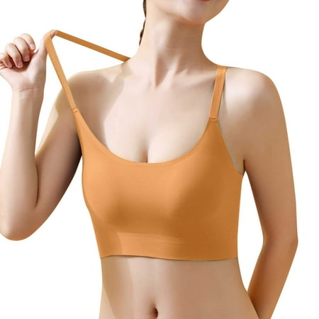 Bra Womens Beauty Back Underwear Thin Bras Seamless No Steel Ring Bras Push Up Vest Bras polyester no underwire sports bra Khaki
Bra Womens Beauty Back Underwear Thin Bras Seamless No Steel Ring Bras Push Up Vest Bras polyester no underwire sports bra Khaki