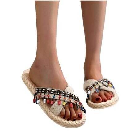 Women Flowers Open Toe Slippers Shoes Comfy Sandals Casual Comfortable Beach Sandals
Women Flowers Open Toe Slippers Shoes Comfy Sandals Casual Comfortable Beach Sandals