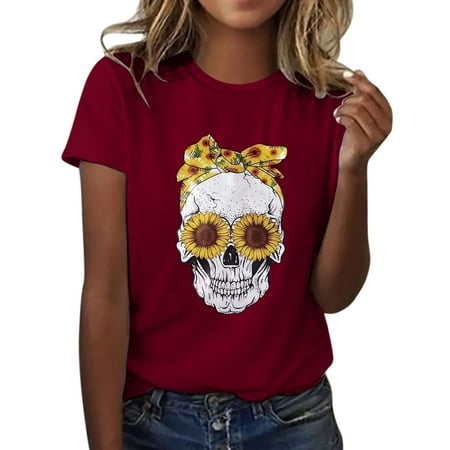 ZIZOCWA Halloween Scrubs For Women Set Shirt Leisure Time Short Sleeve Printing Sunflower Round Neck Jacket Sheer Wrap Top 
ZIZOCWA Halloween Scrubs For Women Set Shirt Leisure Time Short Sleeve Printing Sunflower Round Neck Jacket Sheer Wrap Top