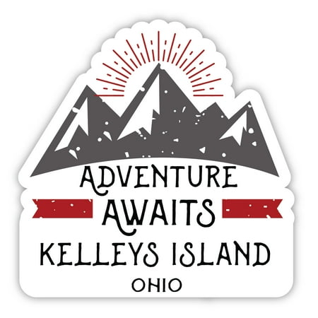 Kelleys Island Ohio Souvenir 4-Inch Magnet Adventure Awaits Design