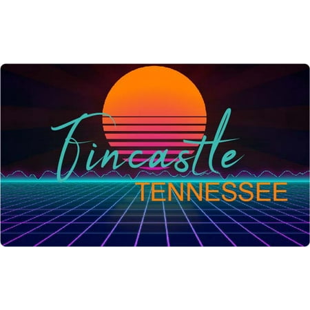 Fincastle Tennessee 4 X 2.25-Inch Fridge Magnet Retro Neon Design