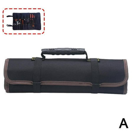 Durable Oxford Cloth Roll Up Tools Storage Bag 22 Pocket Wrench Q6U0. H1J1