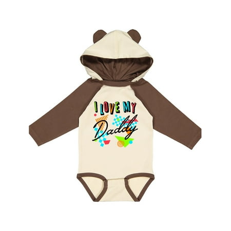 Inktastic I Love my Daddy- 80s retro style Gift Baby Boy or Baby Girl Long Sleeve Bodysuit
Inktastic I Love my Daddy- 80s retro style Gift Baby Boy or Baby Girl Long Sleeve Bodysuit