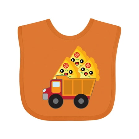 Inktastic Pizza Lover Food Truck Funny Gift Baby Boy or Baby Girl Bib