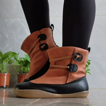 Fashion Women s Shoes Round Head Lace Up Color Matching Casual Warm Short Boots Women s Boots
Fashion Women s Shoes Round Head Lace Up Color Matching Casual Warm Short Boots Women s Boots
