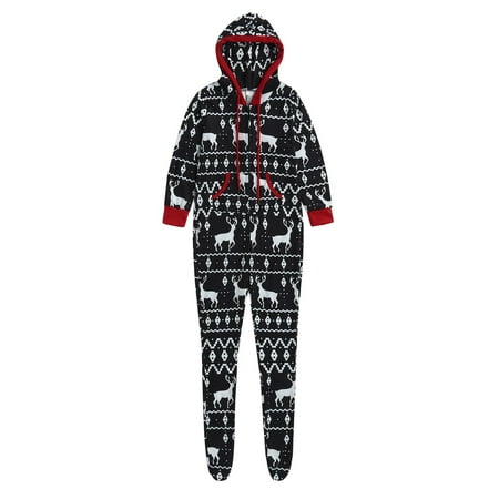 Tangnade home pajamas Christmas One Pieces Hoodie Jumpsuit Xmas Family Matching Pajamas Clothes For Kids And Adults Kids jumpsuit Black 90
Tangnade home pajamas Christmas One Pieces Hoodie Jumpsuit Xmas Family Matching Pajamas Clothes For Kids And Adults Kids jumpsuit Black 90