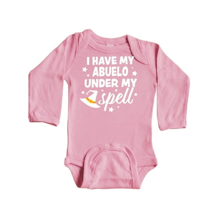 Inktastic I Have My Abuelo Under My Spell with Cute Witch Hat Gift Baby Boy or Baby Girl Long Sleeve Bodysuit
Inktastic I Have My Abuelo Under My Spell with Cute Witch Hat Gift Baby Boy or Baby Girl Long Sleeve Bodysuit