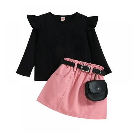 SYNPOS 9M-4Y Little Baby Girl Clothes Set Long Sleeve Sweater Skirt With Matching Belt And Bag Baby Girl Photoshoot Outfits
SYNPOS 9M-4Y Little Baby Girl Clothes Set Long Sleeve Sweater Skirt With Matching Belt And Bag Baby Girl Photoshoot Outfits