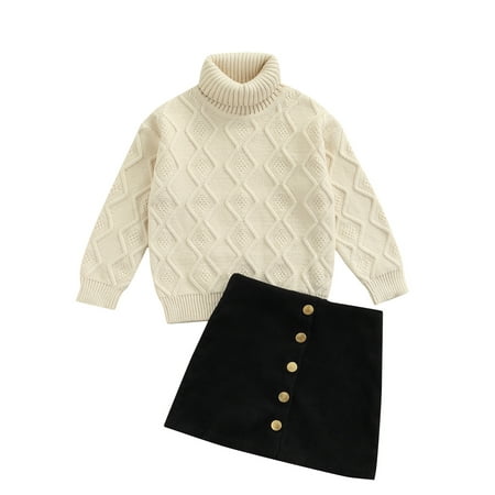 LisenraIn 2pcs Kids Girls Casual Clothes Knitted Long Sleeve Sweater Tops Button A-line Skirts 2-7Y
LisenraIn 2pcs Kids Girls Casual Clothes Knitted Long Sleeve Sweater Tops Button A-line Skirts 2-7Y