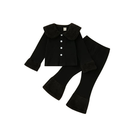 Casual Knit Girls Set Solid Color Outfit Autumn Winter Single Breasted Turn-down Collar Sweater Tops and Pants Children Clothing
Casual Knit Girls Set Solid Color Outfit Autumn Winter Single Breasted Turn-down Collar Sweater Tops and Pants Children Clothing