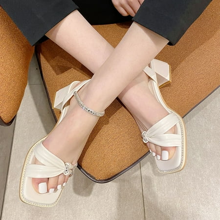 Women‘s Rhinestone Chunky Heeled Sandals Open Square Toe Ankle Strap Block Heeled Sandals Women‘s Fashion Shoes
Women‘s Rhinestone Chunky Heeled Sandals Open Square Toe Ankle Strap Block Heeled Sandals Women‘s Fashion Shoes
