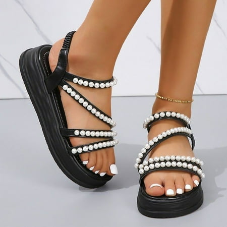 Jsaierl Platform Sandals for Women Casual Summer Ladies Fashion Thick Soled Sandals Comfortable Round Toe Causal Sandals Shoes Size 7
Jsaierl Platform Sandals for Women Casual Summer Ladies Fashion Thick Soled Sandals Comfortable Round Toe Causal Sandals Shoes Size 7