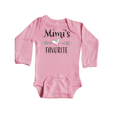 Inktastic Mimi s Favorite- Heart Grandchild Gift Baby Boy or Baby Girl Long Sleeve Bodysuit
Inktastic Mimi s Favorite- Heart Grandchild Gift Baby Boy or Baby Girl Long Sleeve Bodysuit
