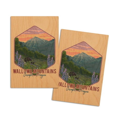 Joseph Oregon Wallowa Mountains Bear and Spring Flowers Contour (4x6 Birch Wood Postcards 2-Pack Stationary Rustic Home Wall Decor)
Joseph Oregon Wallowa Mountains Bear and Spring Flowers Contour (4x6 Birch Wood Postcards 2-Pack Stationary Rustic Home Wall Decor)