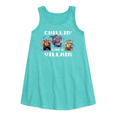 Teenage Muntant Ninja Turtle - Chillin Like A Villain - Toddler and Youth Girls A-line Dress
Teenage Muntant Ninja Turtle - Chillin Like A Villain - Toddler and Youth Girls A-line Dress
