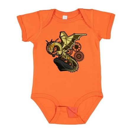 Inktastic Steampunk Dragon Gift Baby Boy or Baby Girl Bodysuit