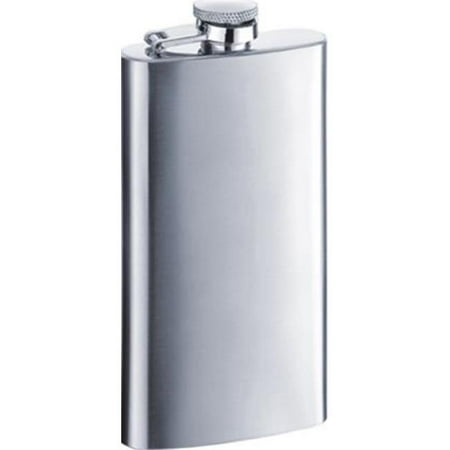 Trim Satin Finish Stainless Steel 5oz Hip Flask