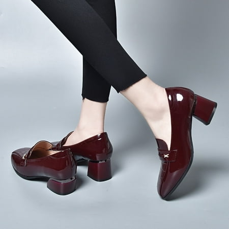 Single-layer shoes for women 2024 spring simple elegant square heel work shoes cow patent low-cut slip-on two-height shoes
Single-layer shoes for women 2024 spring simple elegant square heel work shoes cow patent low-cut slip-on two-height shoes