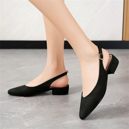 Ykohkofe Fashion Summer Women Sandals Suede Pointed Toe Buckle Thick Heel Low Heel Solid Color Casual Style
Ykohkofe Fashion Summer Women Sandals Suede Pointed Toe Buckle Thick Heel Low Heel Solid Color Casual Style