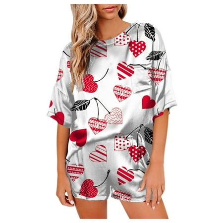 JINMGG Shorts for Women Clearance $5 Women Non-Positioning Round Neck Short-Sleeved Shorts Home Service Pajamas Set multicolour M
JINMGG Shorts for Women Clearance $5 Women Non-Positioning Round Neck Short-Sleeved Shorts Home Service Pajamas Set multicolour M