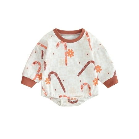 Mioliknya Baby Christmas Romper Candy Cane/Gingerbread Man Print Fall Bodysuit
Mioliknya Baby Christmas Romper Candy Cane/Gingerbread Man Print Fall Bodysuit