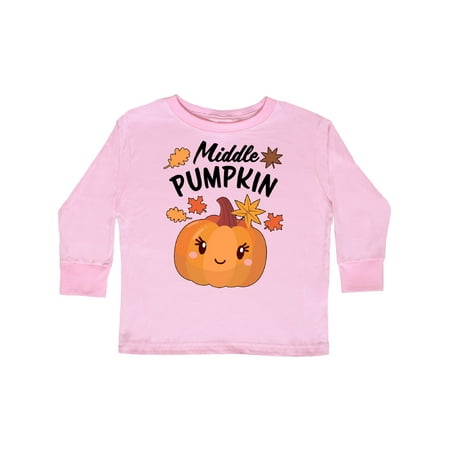 Inktastic Middle Pumpkin with Fall Leaves Gift Toddler Boy or Toddler Girl Long Sleeve T-Shirt
Inktastic Middle Pumpkin with Fall Leaves Gift Toddler Boy or Toddler Girl Long Sleeve T-Shirt