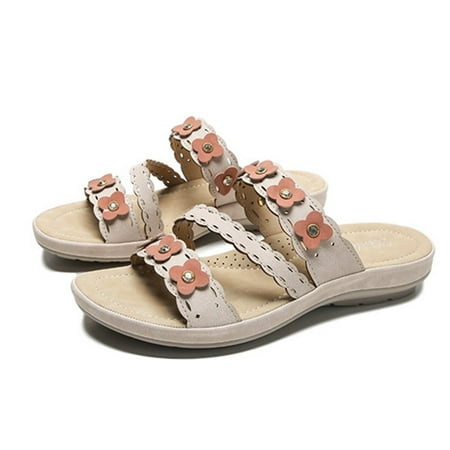 YOTAMI Women s Shoes Women s Shoes Bohemian Low-heeled Slippers Casual Thick Sole Comfortable Wear-resistant Small Flower Sandals Beige
YOTAMI Women s Shoes Women s Shoes Bohemian Low-heeled Slippers Casual Thick Sole Comfortable Wear-resistant Small Flower Sandals Beige