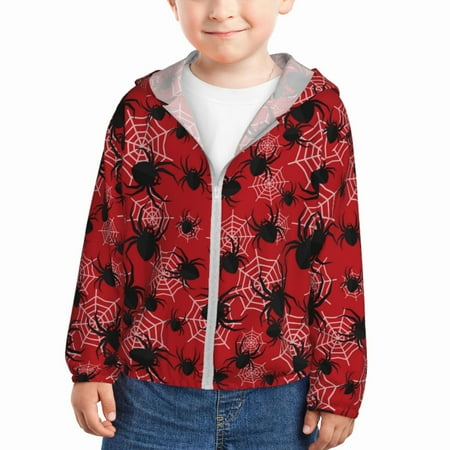 Gaeub A Web With A Spider 1 Print Athletic Sun Protection Hoodie for Kids Long Sleeve Outdoor UV Shirt Running Fishing Top for Boys Girls-2 Years
Gaeub A Web With A Spider 1 Print Athletic Sun Protection Hoodie for Kids Long Sleeve Outdoor UV Shirt Running Fishing Top for Boys Girls-2 Years